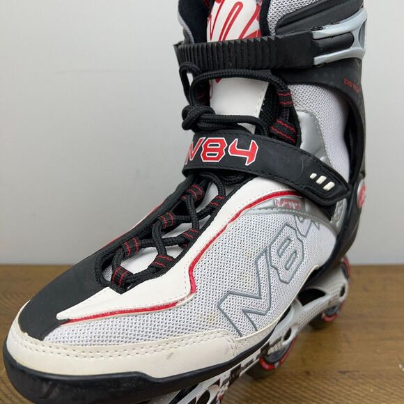 K2 Moto M84 Inline Skates Mens 11 White Rollerblades Racing Roller Blades 84mm - Picture 7 of 12